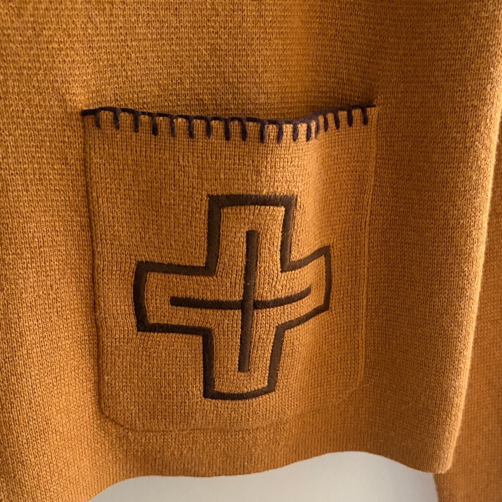 Pendleton Tan Embroidered Women's Cardigan - Picture 8 of 11